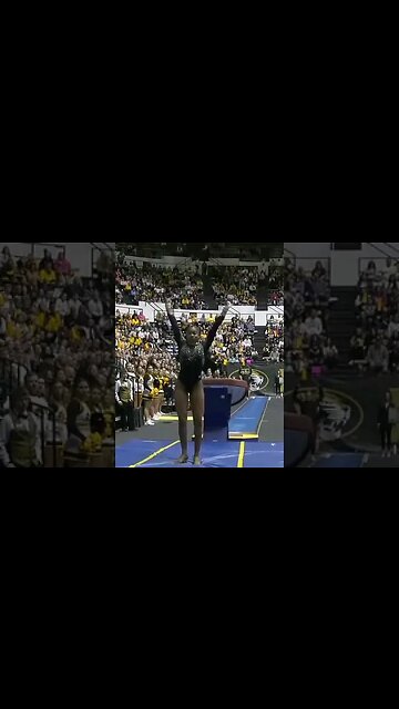 Jocelyn Moore perfect 10 on vault - Auburn at Missouri 2/19/23 #shorts