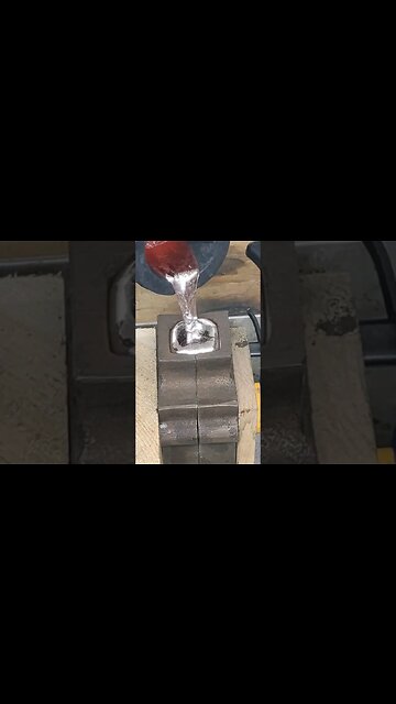 DIY Metal Casting with Molten Metal #diy #casting #molten #cool