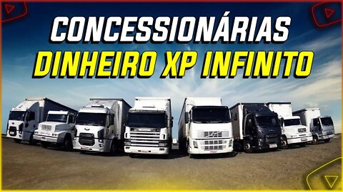 Todas Concessionárias Dinheiro e XP Infinito MOEDA Brasileira Euro Truck Simulator 2 1.45