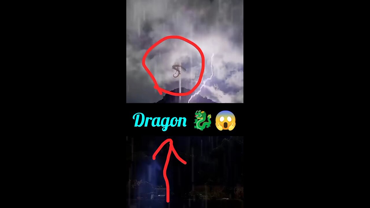 A dragon came out in the rain 🐉😱