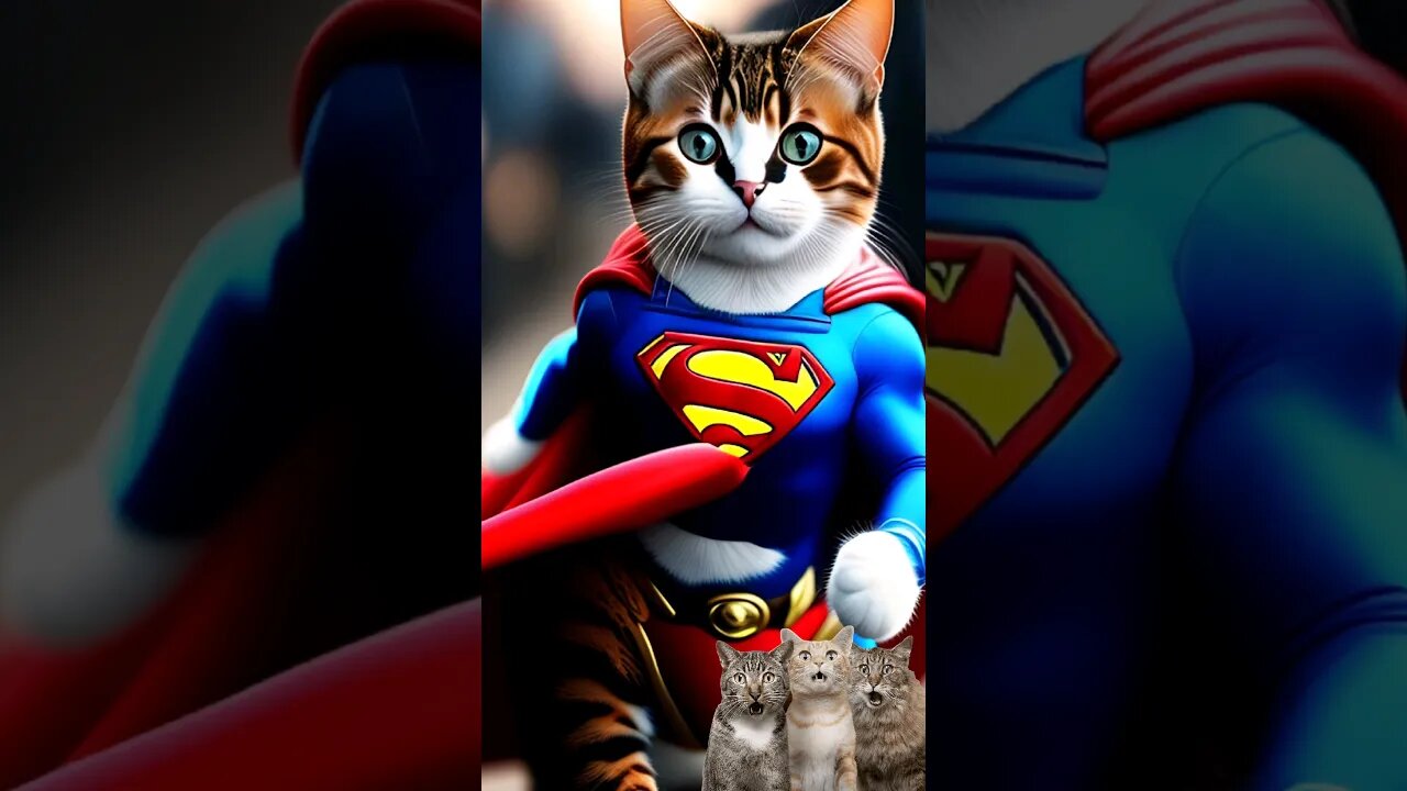 cat superman marvel superheroes #shorts