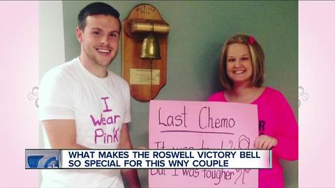 What makes the Roswell Park victory bell so special for one WNY couple