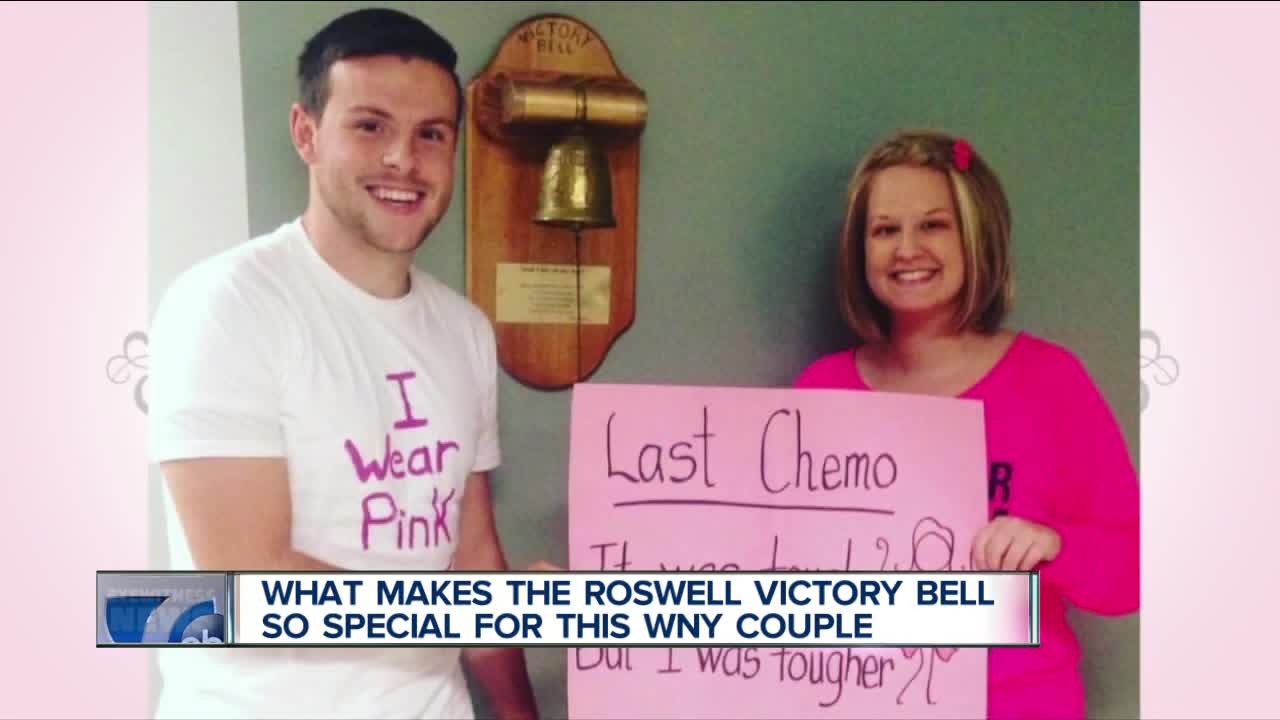 What makes the Roswell Park victory bell so special for one WNY couple