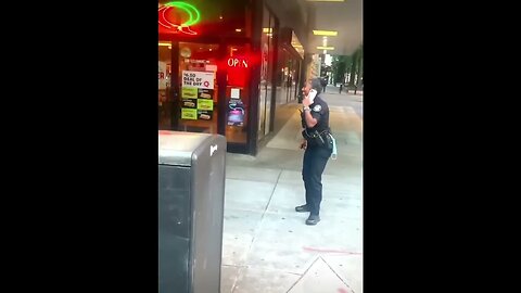 A COP TURNS GUY DOWN ON THE JOB