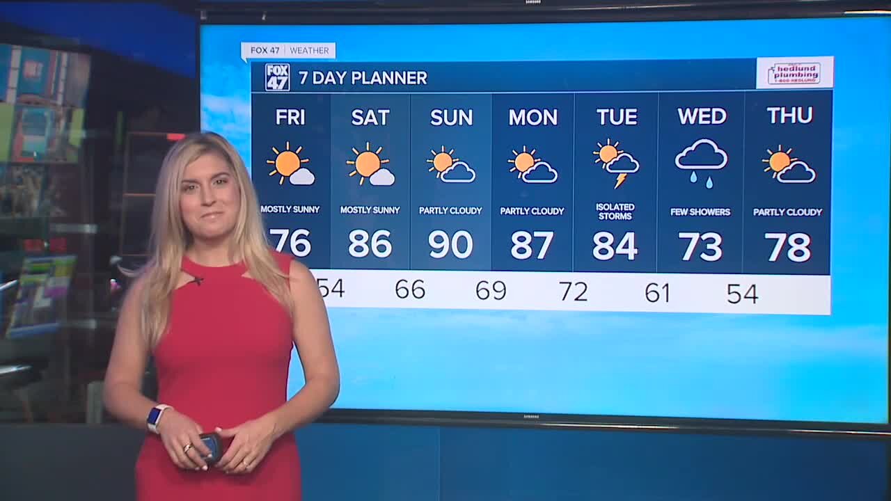 Today's Forecast: Sunny and comfortable