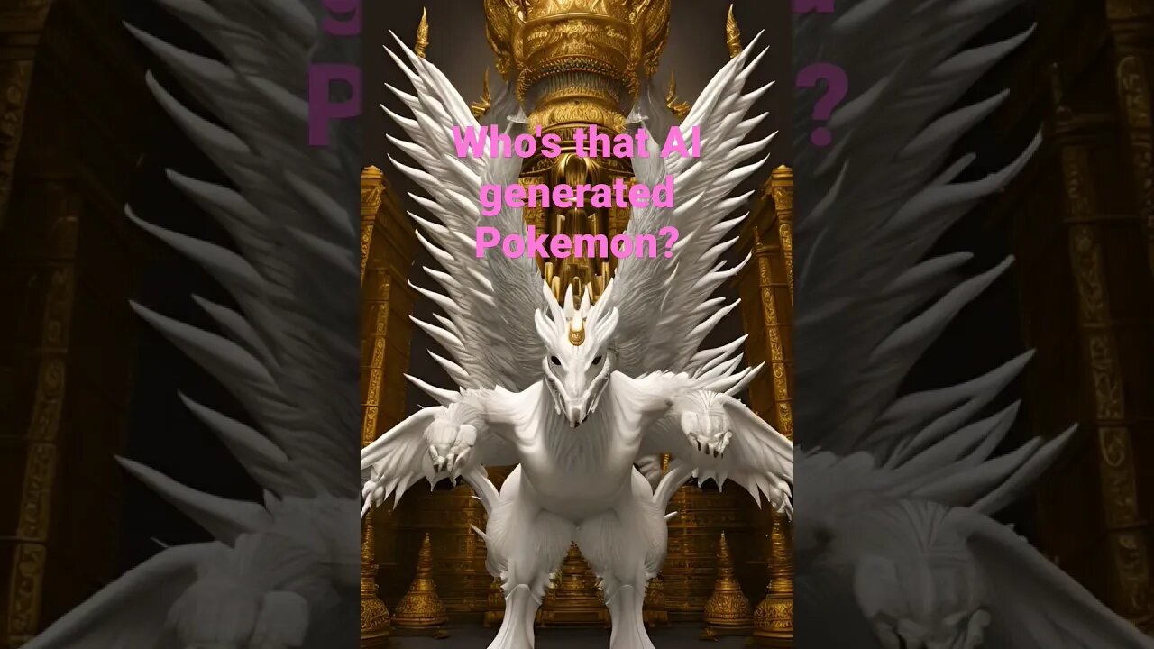 AI generated Reshiram #pokemon #whosthatpokemon