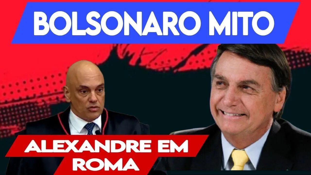 URGENTE: Alexandre de Moraes é hostilizado em Roma | Bolsonaro almoçando veja o que aconteceu.