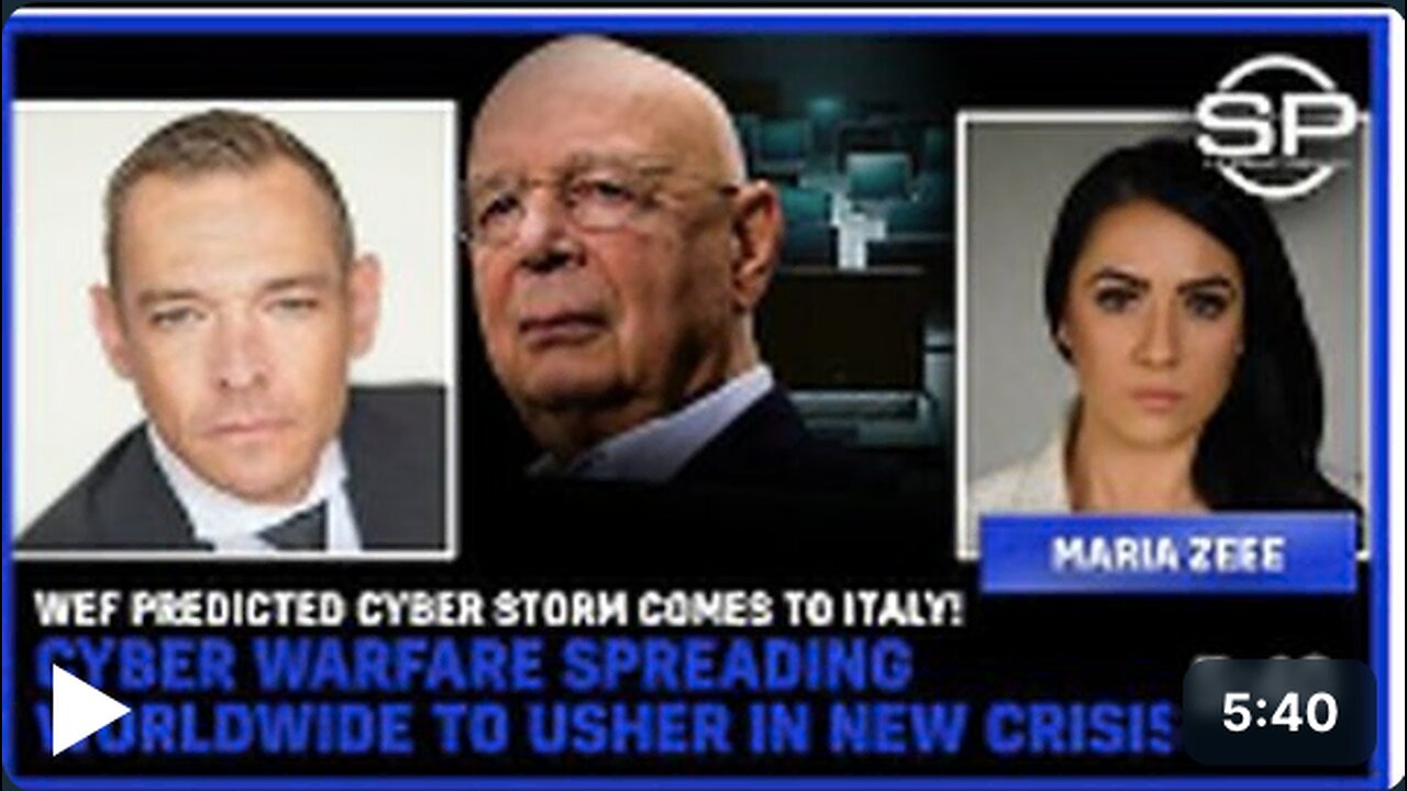 WEF Predicted CYBER STORM Comes To Italy! Cyber Warfare Spreading Worldwide To Usher In New Crisis