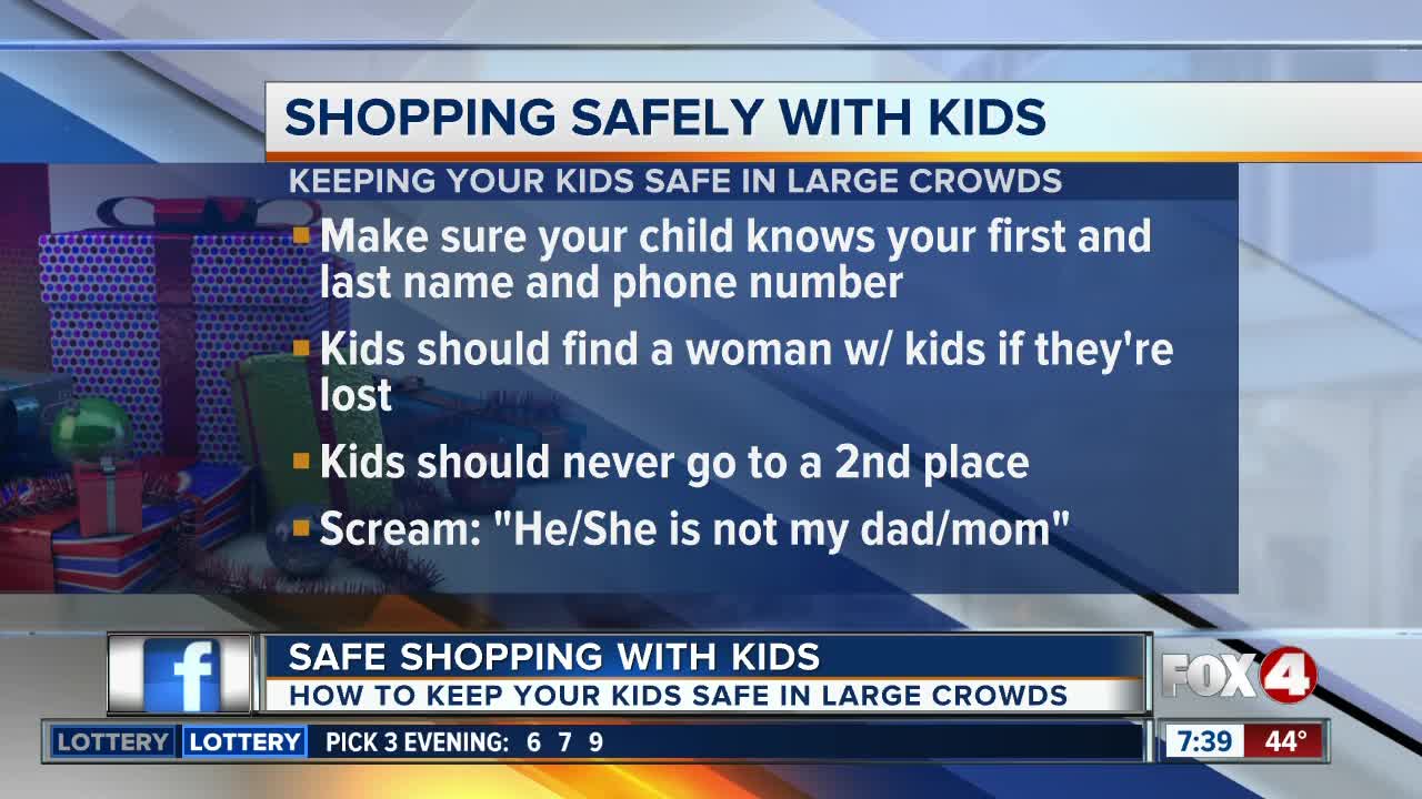 Shopping Safely with your children in large crowds