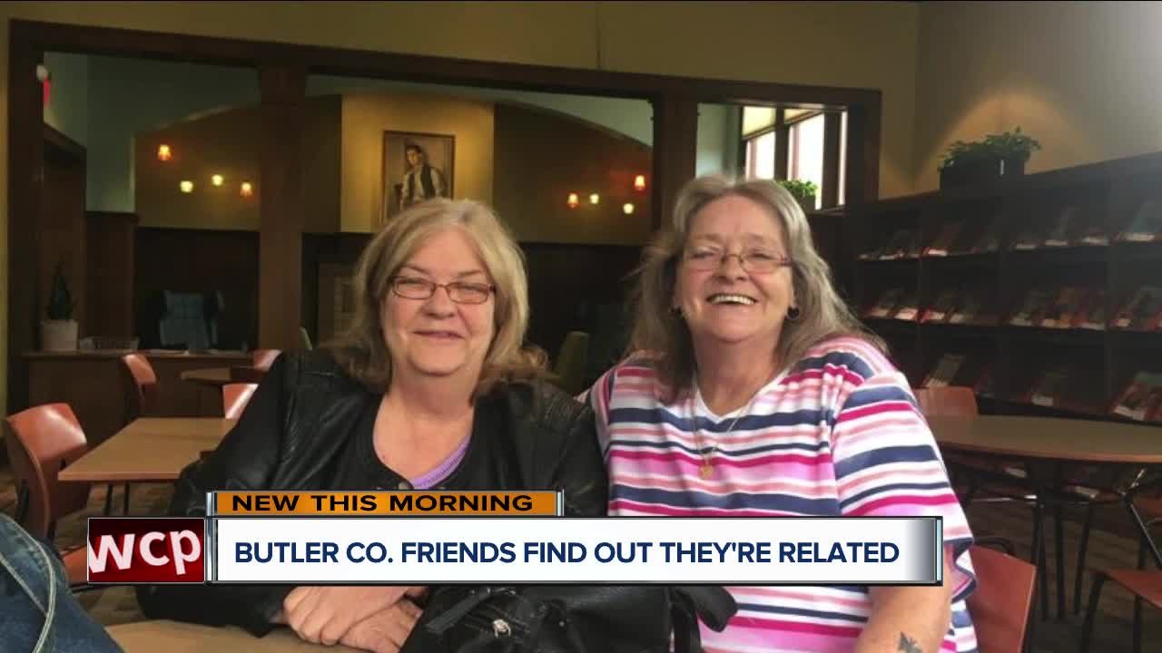 Longtime friends find out they're related