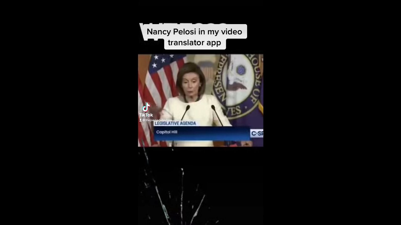 Nancy Pelosi breaks the Translator App