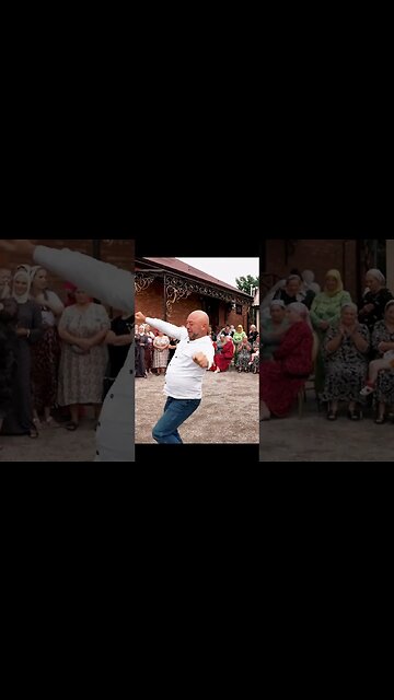 Чеченец мощно танцует на свадьбе