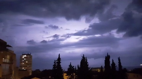 Light show iznad Splita