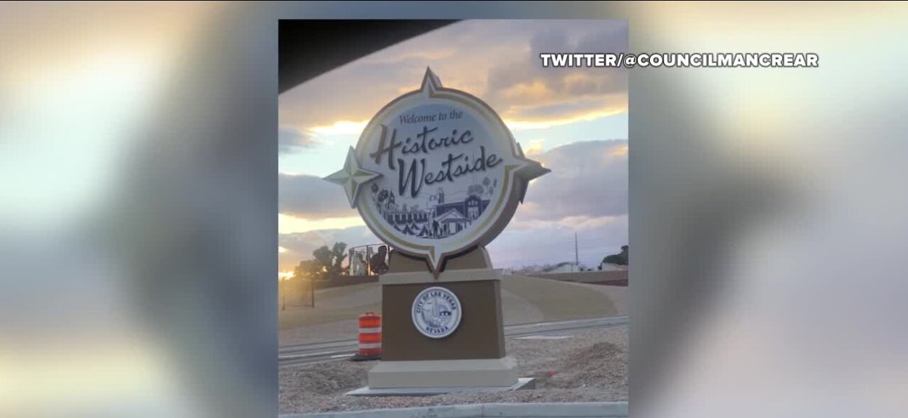 Welcome to Historic Westside Las Vegas signs installed