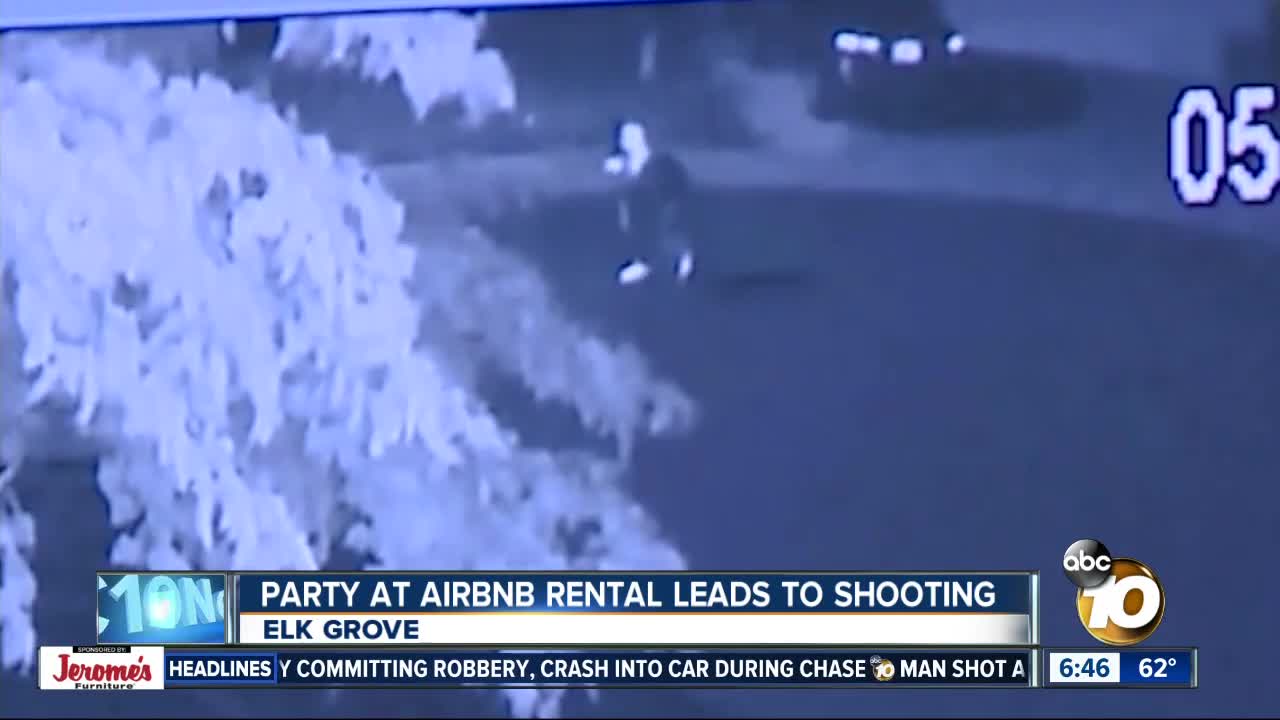 Cameras capture shooting at party at Airbnb