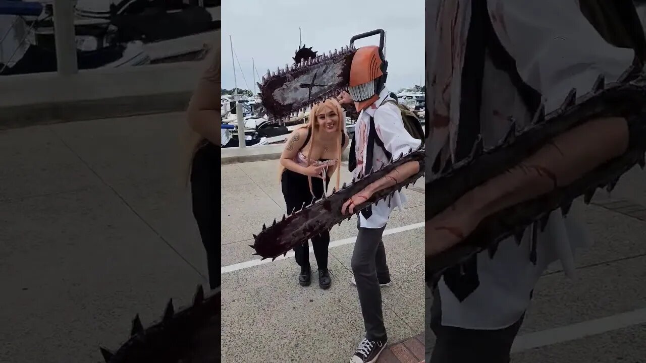 Chainsaw Man and Power at Comic Con