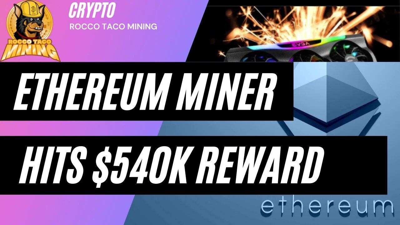 Ethereum solo miner hits it big