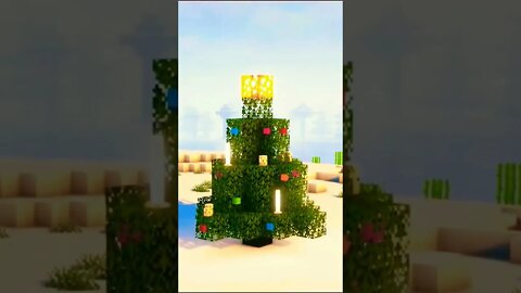 Construí uma árvore de Natal no minecraft!!!!🎅🤯🤯😱 #viral #shorts #minecraft #fypシ