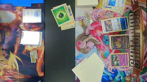 Giratina VStar/Leafeon VStar vs Arceus VStar/Flying Pikachu VMAX at Boardwalk Games | Pokemon TCG