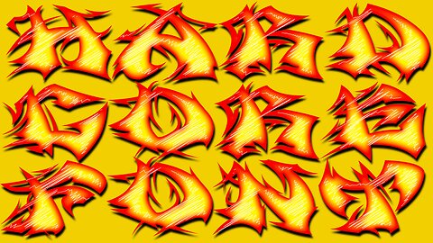 Hardcore Font - typeface with Graffiti, Rock, Metal and Gothic look!