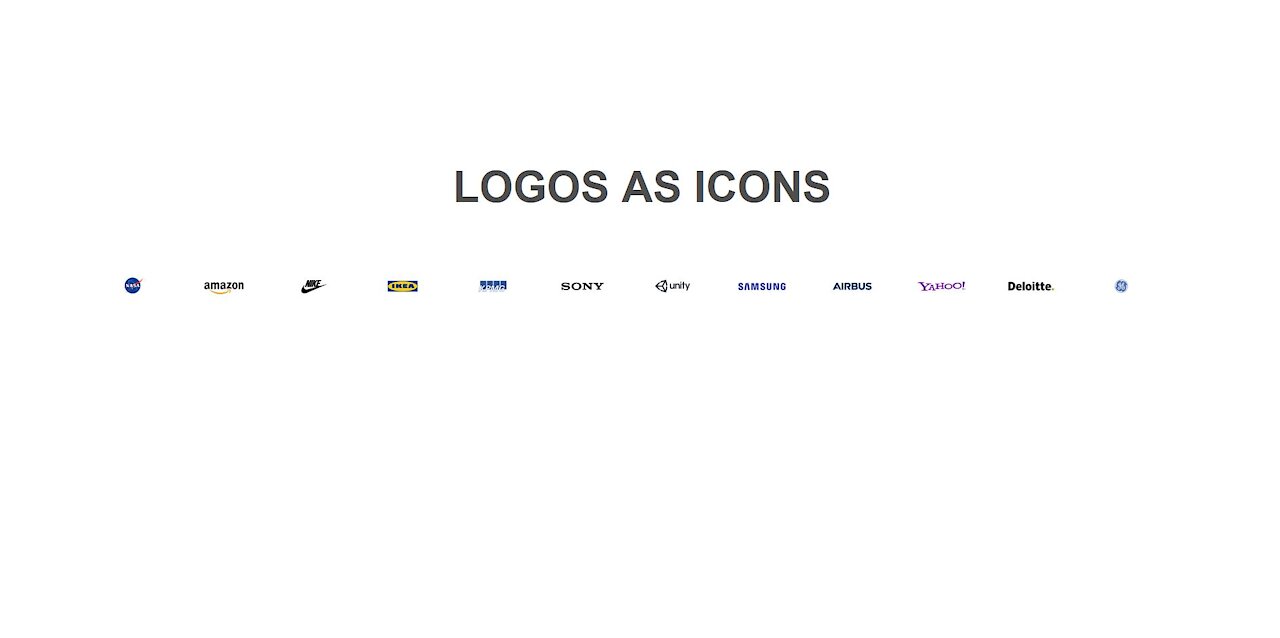 Logos As Icons | HTML and CSS