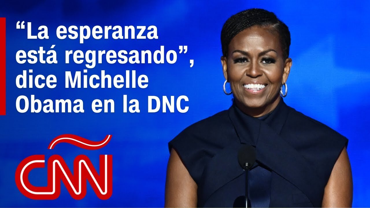 El discurso de Michelle Obama, ovacionada en la DNC: "Estados Unidos, la esperanza está regresando"