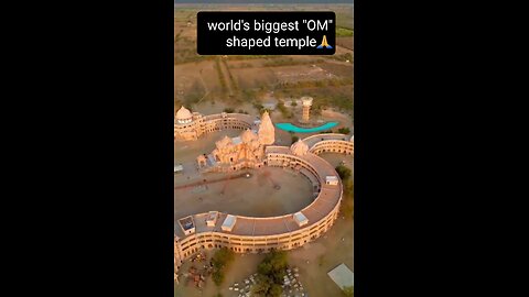 World's Biggest "OM" shaped temple😯🙏