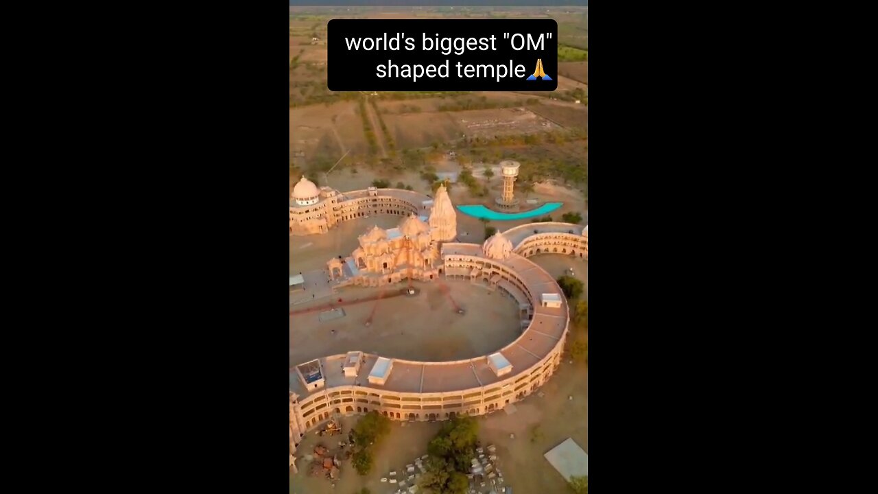 World's Biggest "OM" shaped temple😯🙏