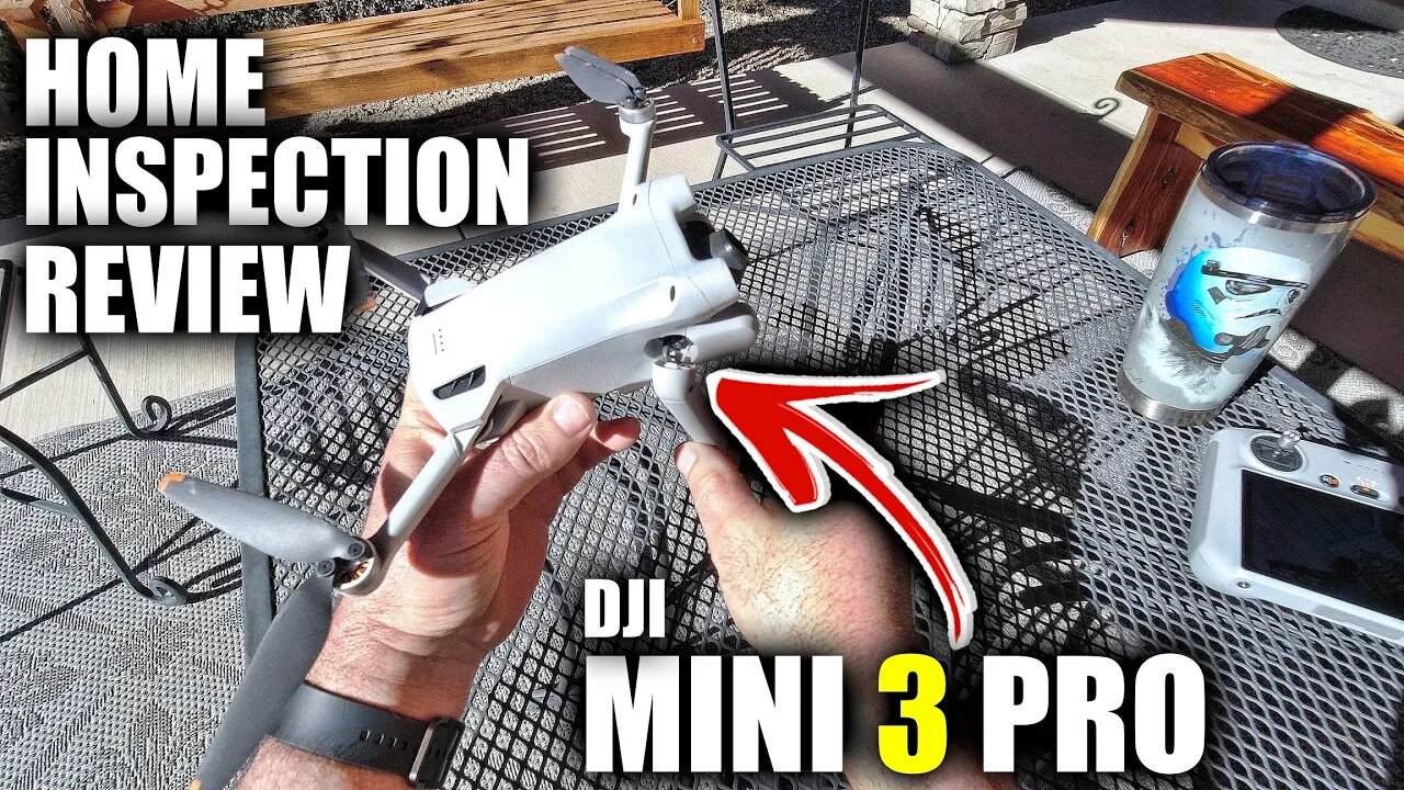 DJI Mini 3 Pro Home Inspection Close Proximity Review - Crash Machine