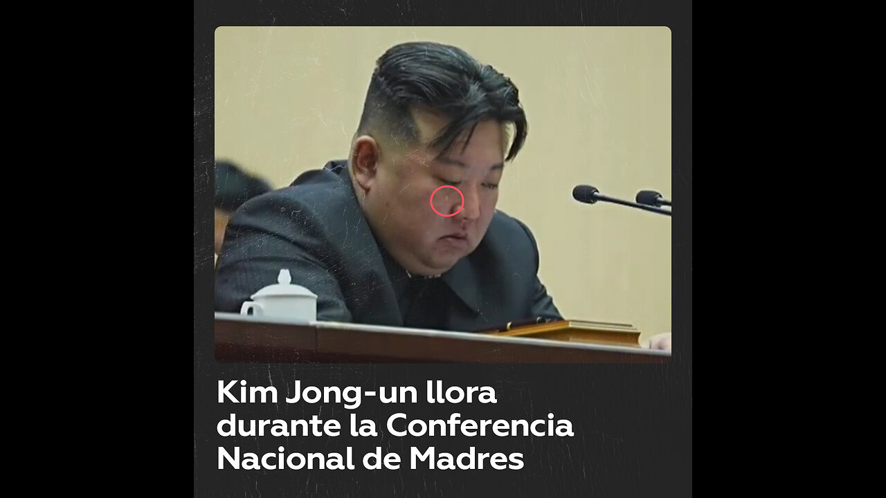 Kim Jong-un derrama lágrimas al alentar a las mujeres a dar a luz