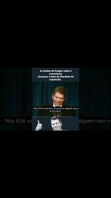 RONALD REAGAN FAZ PIADA COM O COMUNISM0.