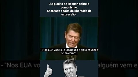 RONALD REAGAN FAZ PIADA COM O COMUNISM0.