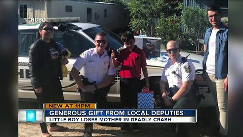 Hillsborough County deputies buy Xbox for 10-year-old who lost his mother