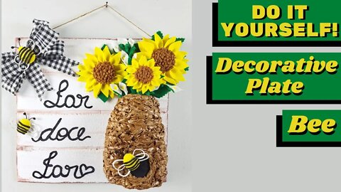 DIY - How to Make Bee Decorative Plate