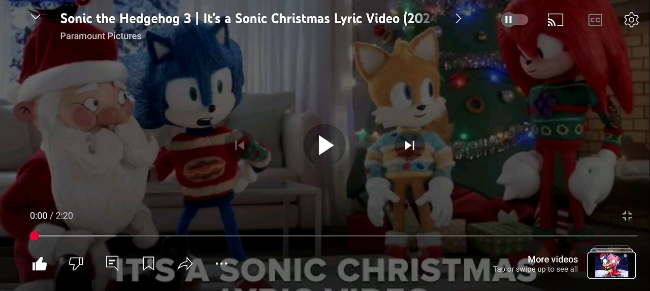 It is sonic christmas From a very special movie Happy holidays everyone 🎄🎄😎🎁🎁🎁🌹🌹🌹