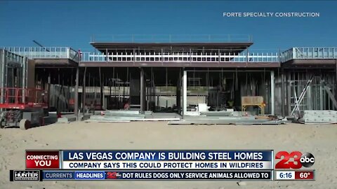 Las Vegas company is building steel homes, says this could protect them in wildfires