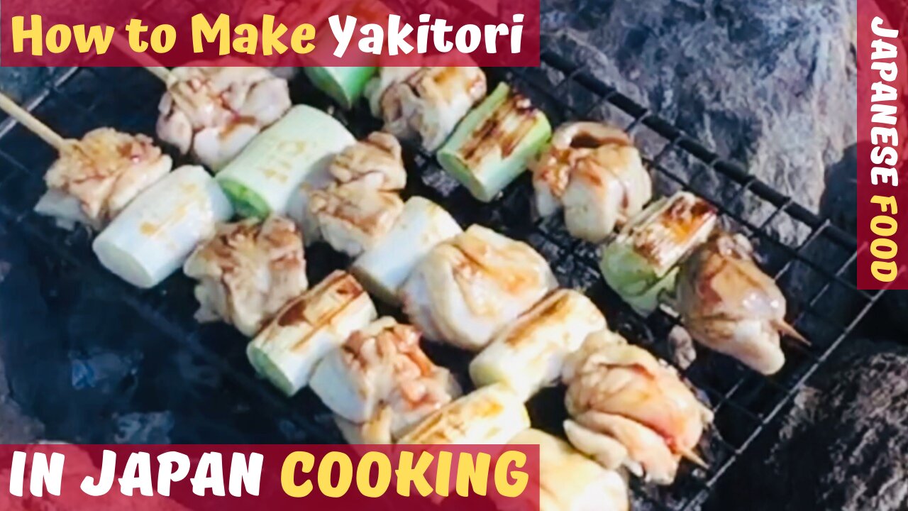 👨‍🍳 Japanese Cooking - Yakitori | CHARCOAL BBQ'D CHICKEN & LEEK! 😋