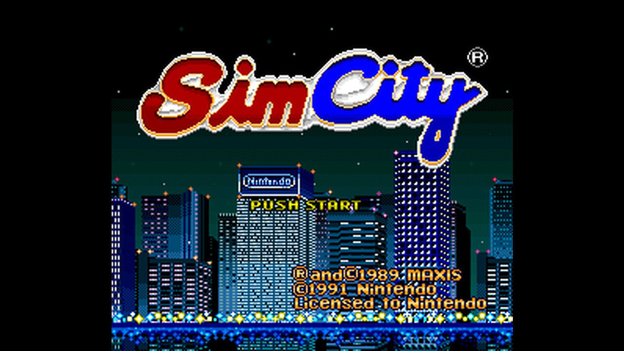 Sim City (SNES, Super Nintendo, Super Famicom