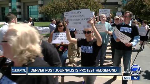 'That's our blood:' Denver Post reporters, staff members rally against corporate owner