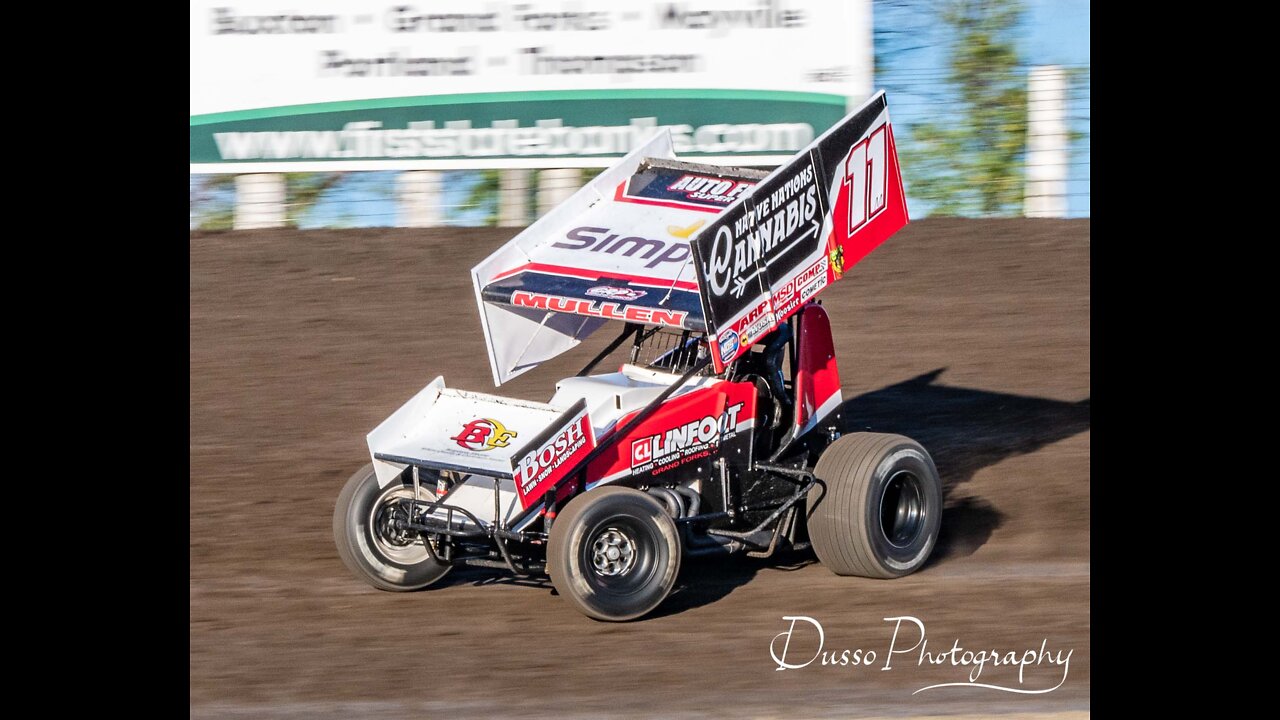 Dirty Thursday: 2021 NOSA Sprint Car Champion, #11 Brenden Mullen