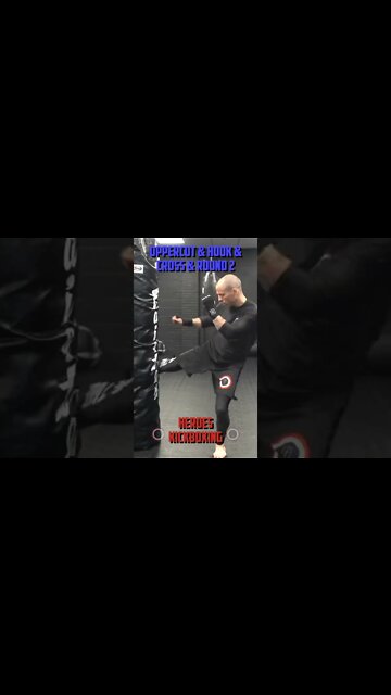 Heroes Training Center | Kickboxing "How To Double Up" Uppercut & Hook & Cross & Round 2 FH #Shorts