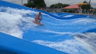 flowrider - Logan - 7 at Soak City, Kings Island