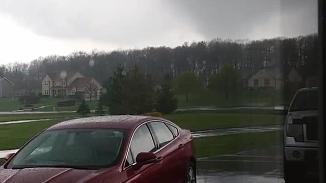 Tornado Spotted in Hubertus, Wisconsin