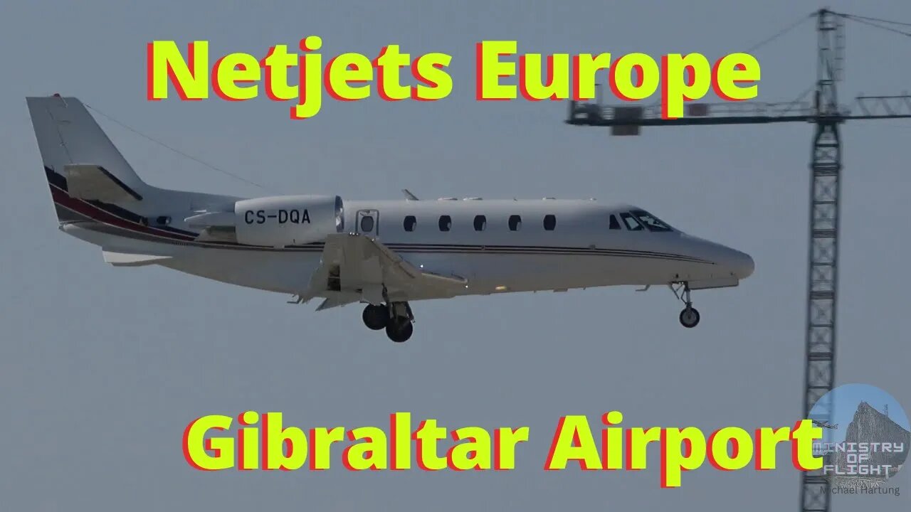 NetJets Cessna at Gibraltar