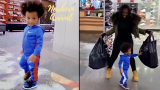 Bianca Bonnie Buys Out The Sneaker Store For Son Seven! 👟