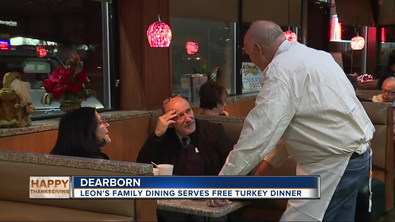 Leon's Family Dining serves free turkey dinner