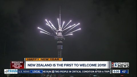 New Zealand rings in new year