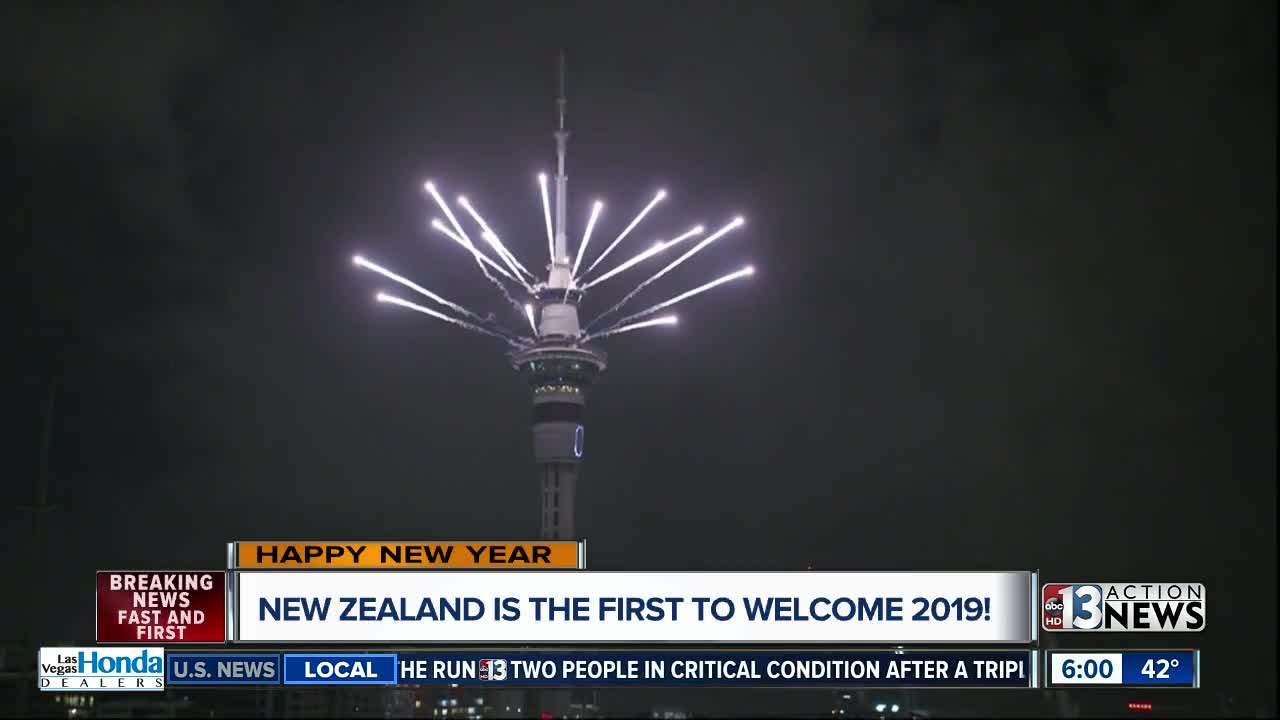 New Zealand rings in new year