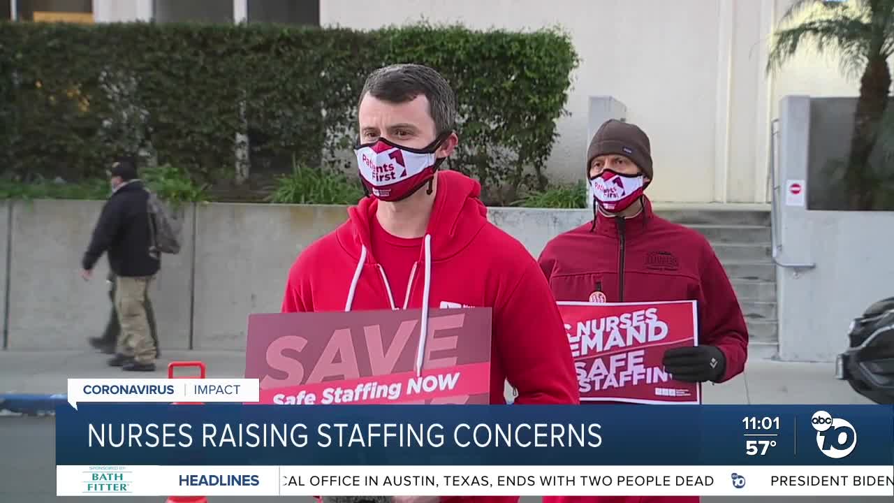 UC San Diego Health nurses raise concerns over staffing