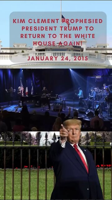 Kim Clement Prophesied A Second Term Return of President Trump